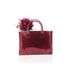Burgundy Patent Leatherette Tote