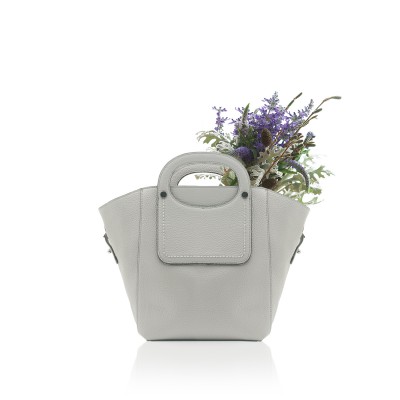 ZAC Grey Leatherette Tote