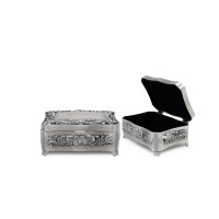 Elegant Pewter Jewelry Case