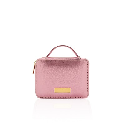 Pink Metallic Makeup Case
