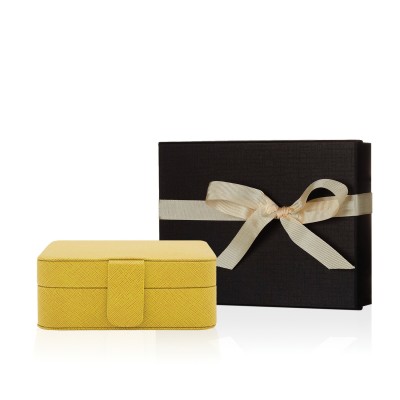 Quilted Patent Leatherette Cosmetic Case