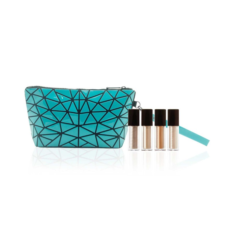 Diamond Cut Zipped Pouch