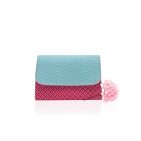 Nihon Printed Canvas Clutch
