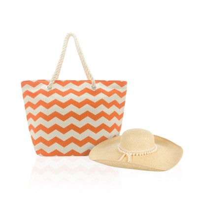 Beall Striped Beach Tote