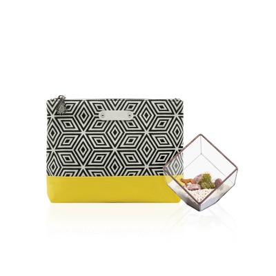 Boho Canvas Zip Pouch