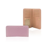 Mara Python Effect Leatherette Long Wallet