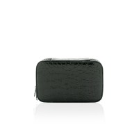 Black Snakeskin Textured Jewelry Case