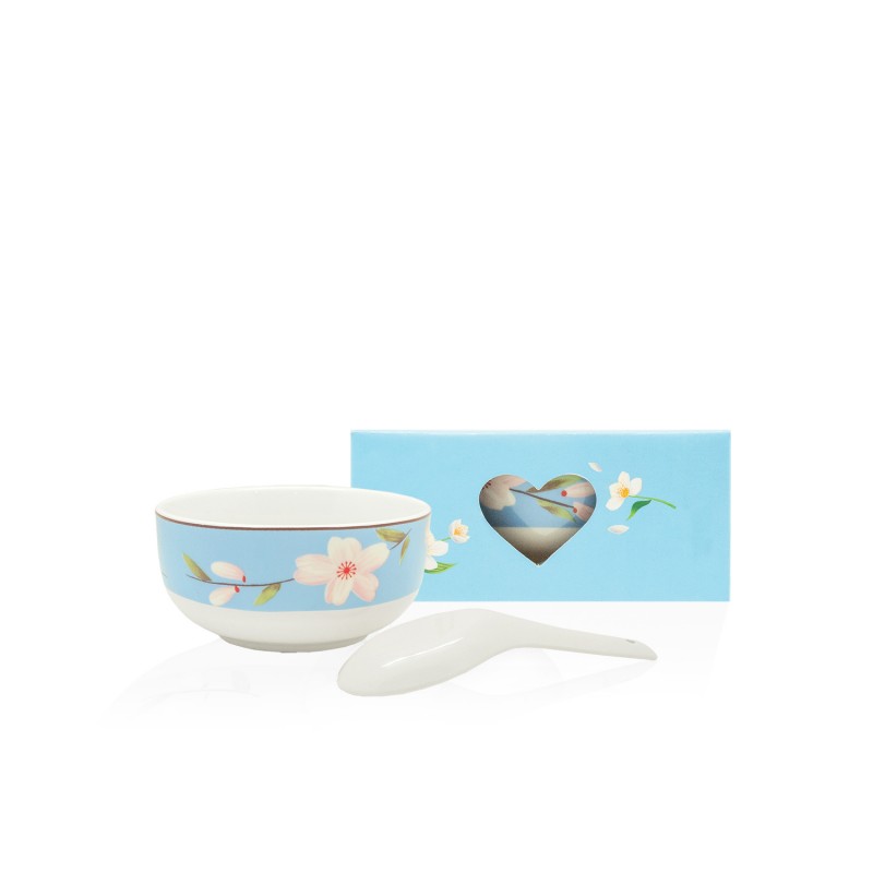 Sakura Rice Bowl Set with Spoon