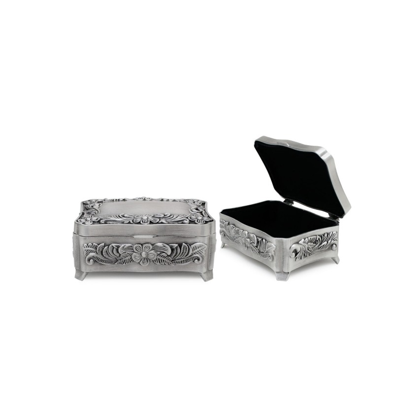 Elegant Pewter Jewelry Case