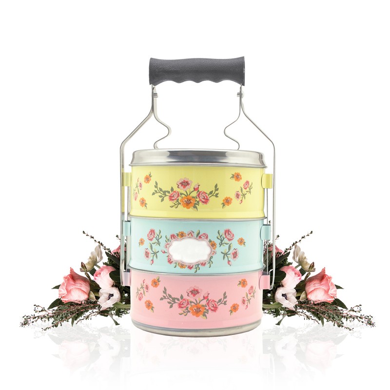 Papa &amp; Nyonya 3 Layers Stacking Lunch Box