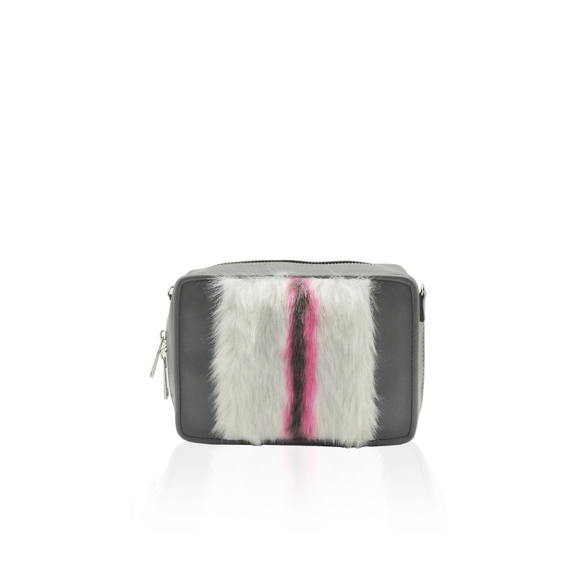 Miranda Leatherette Fur Shoulder Bag